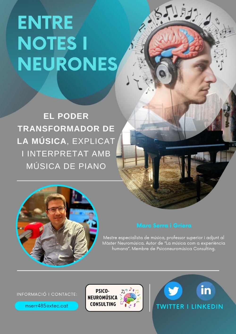 «Entre notes i neurones», a càrrec de Marc SerraE