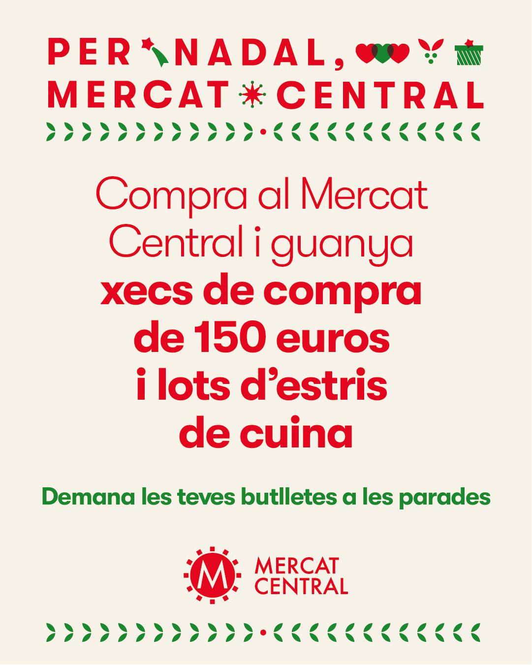 Sorteig final de la campanya de Nadal del Mercat Central