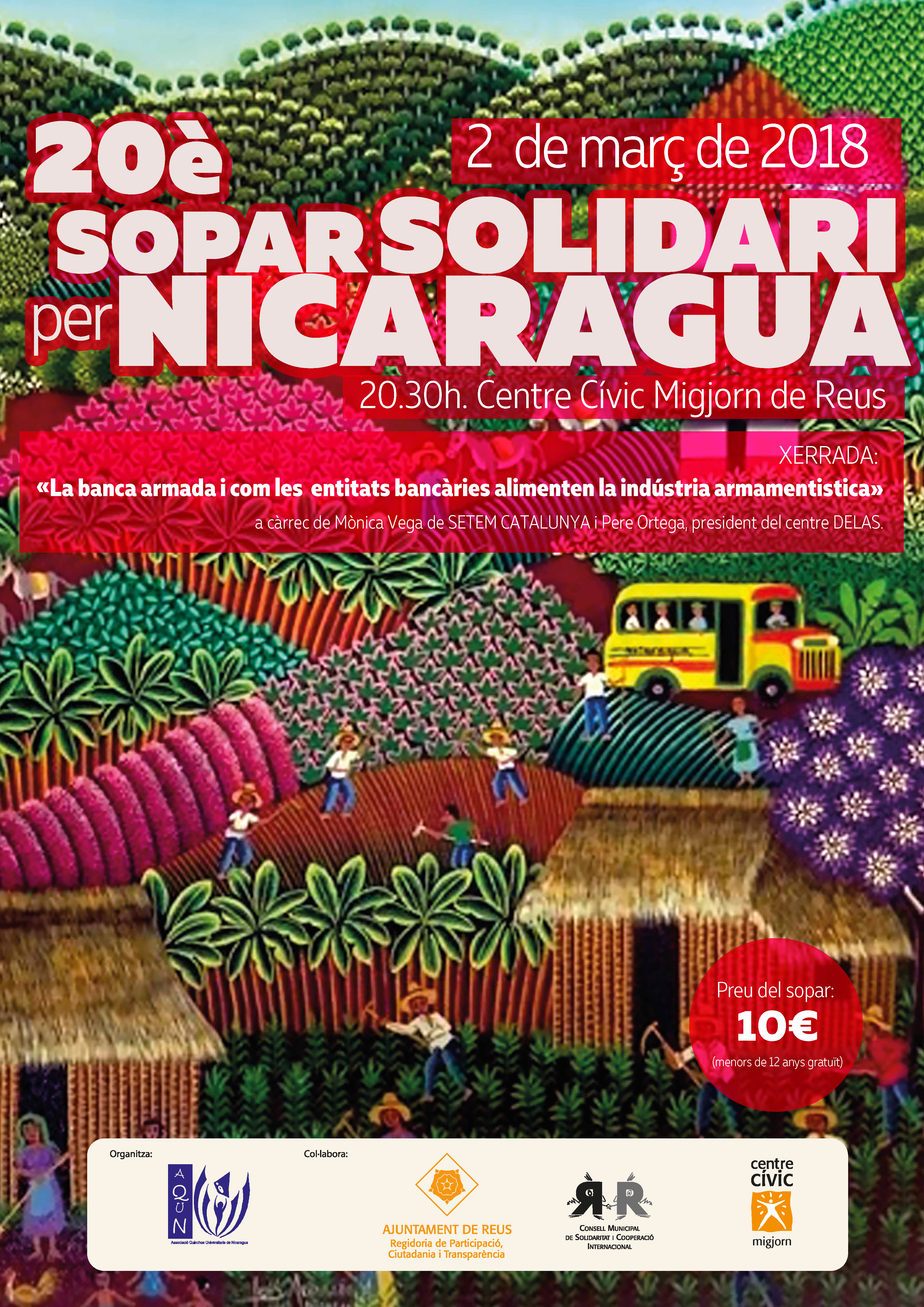 20è sopar solidari per Nicaragua