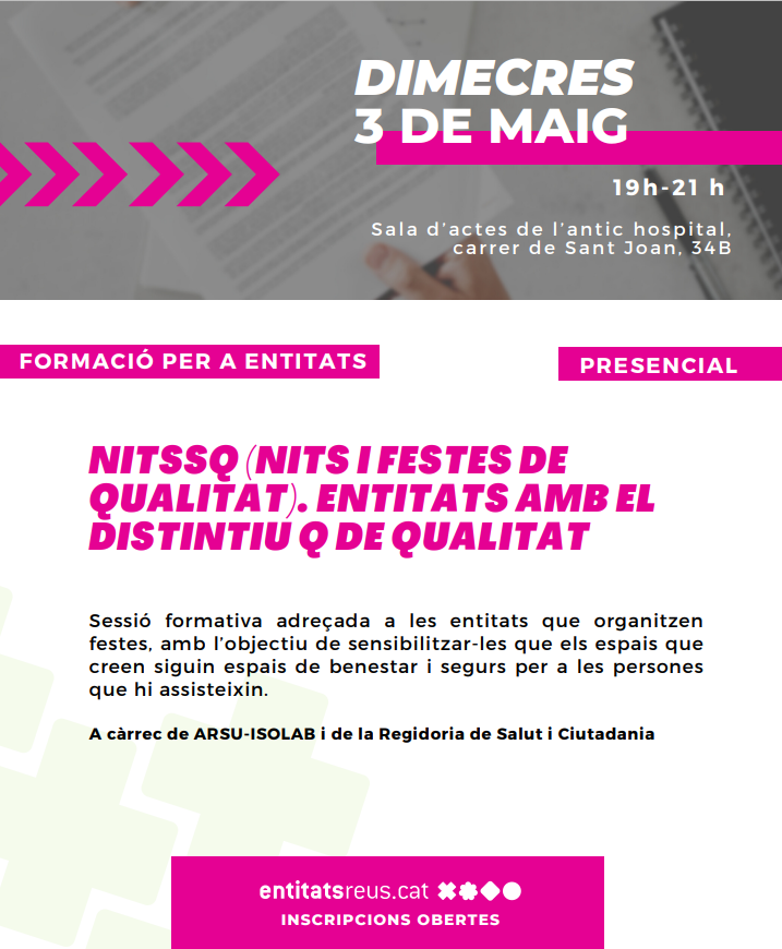 NITSSQ (Nits i festes de qualitat). Entitats amb el distintiu Q de qualitat