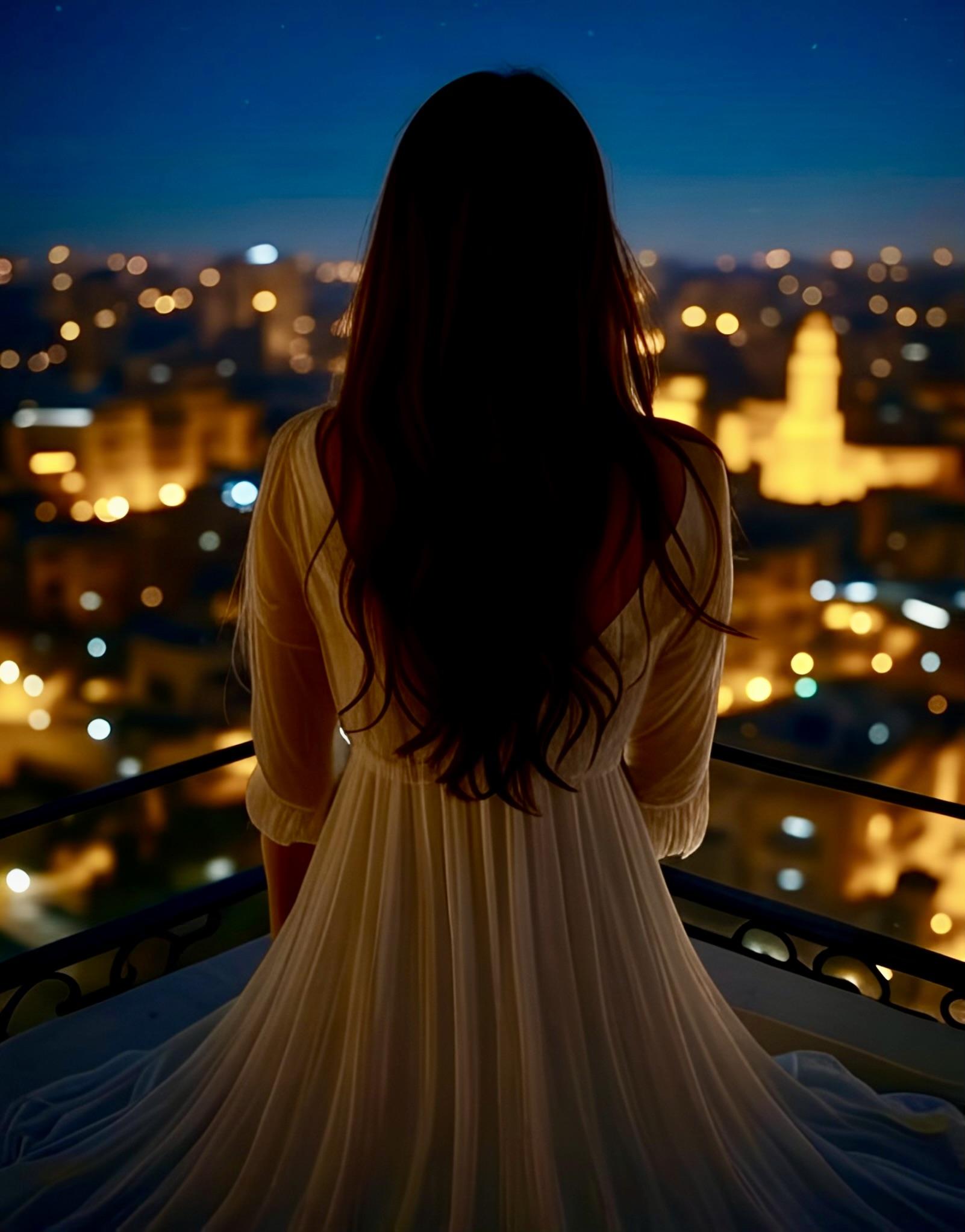 Una dona que parla d'una ciutat desconegudaE