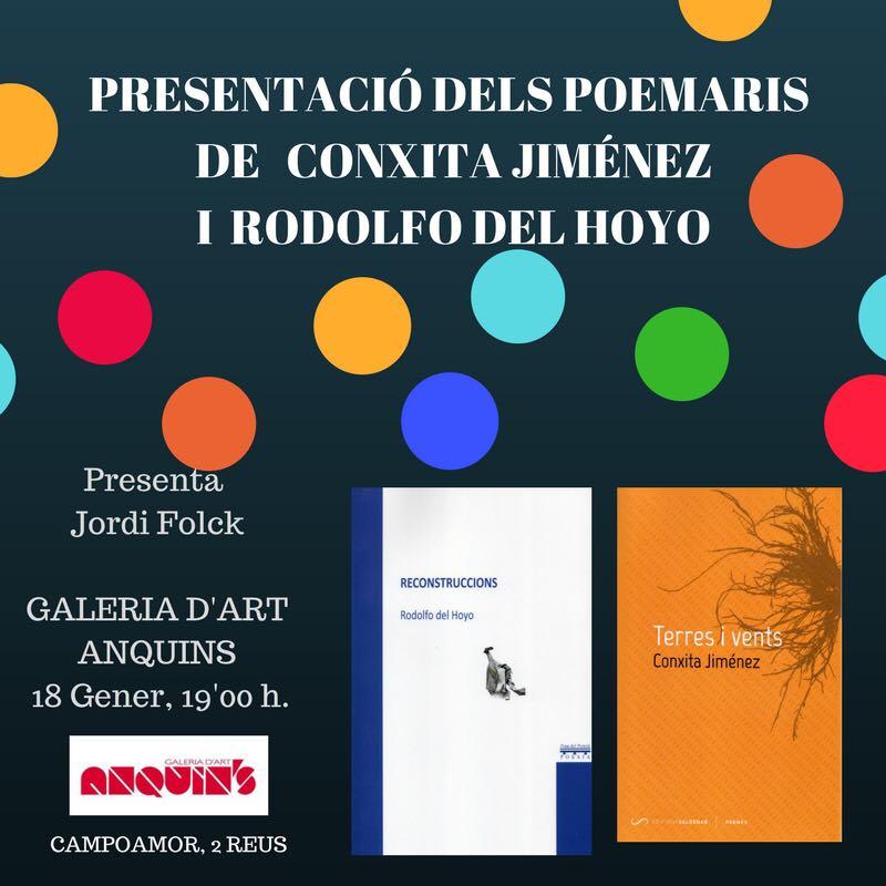 Presentació de Poemaris de Conxita Jimenez  i Adolfo del Hoyo