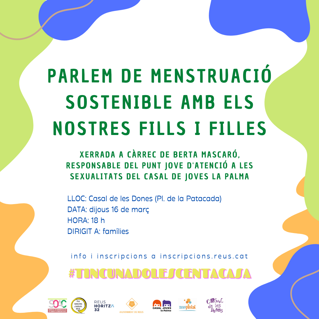 Parlem de menstruació sostenible amb els nostres fills i filles