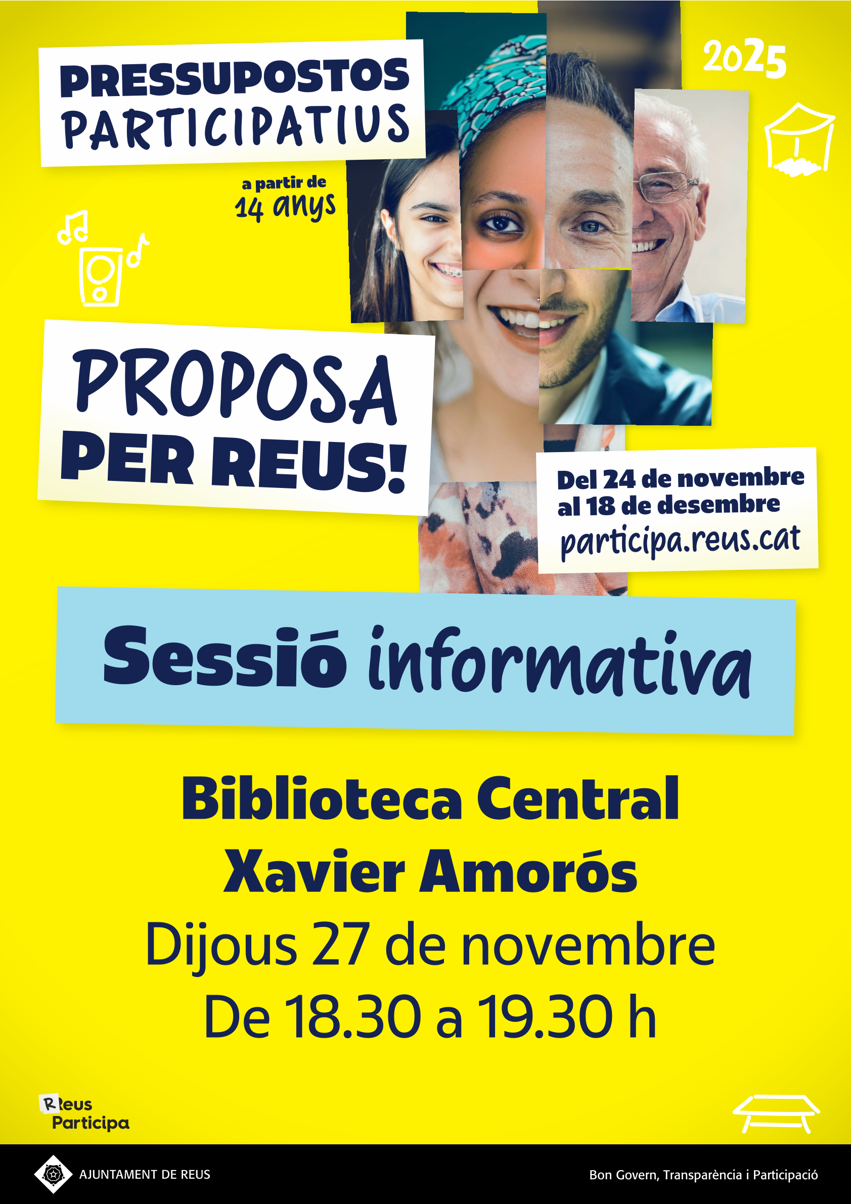 Sessió informativa dels Pressupostos Participatius 2025 a la Biblioteca Central Xavier AmorósE