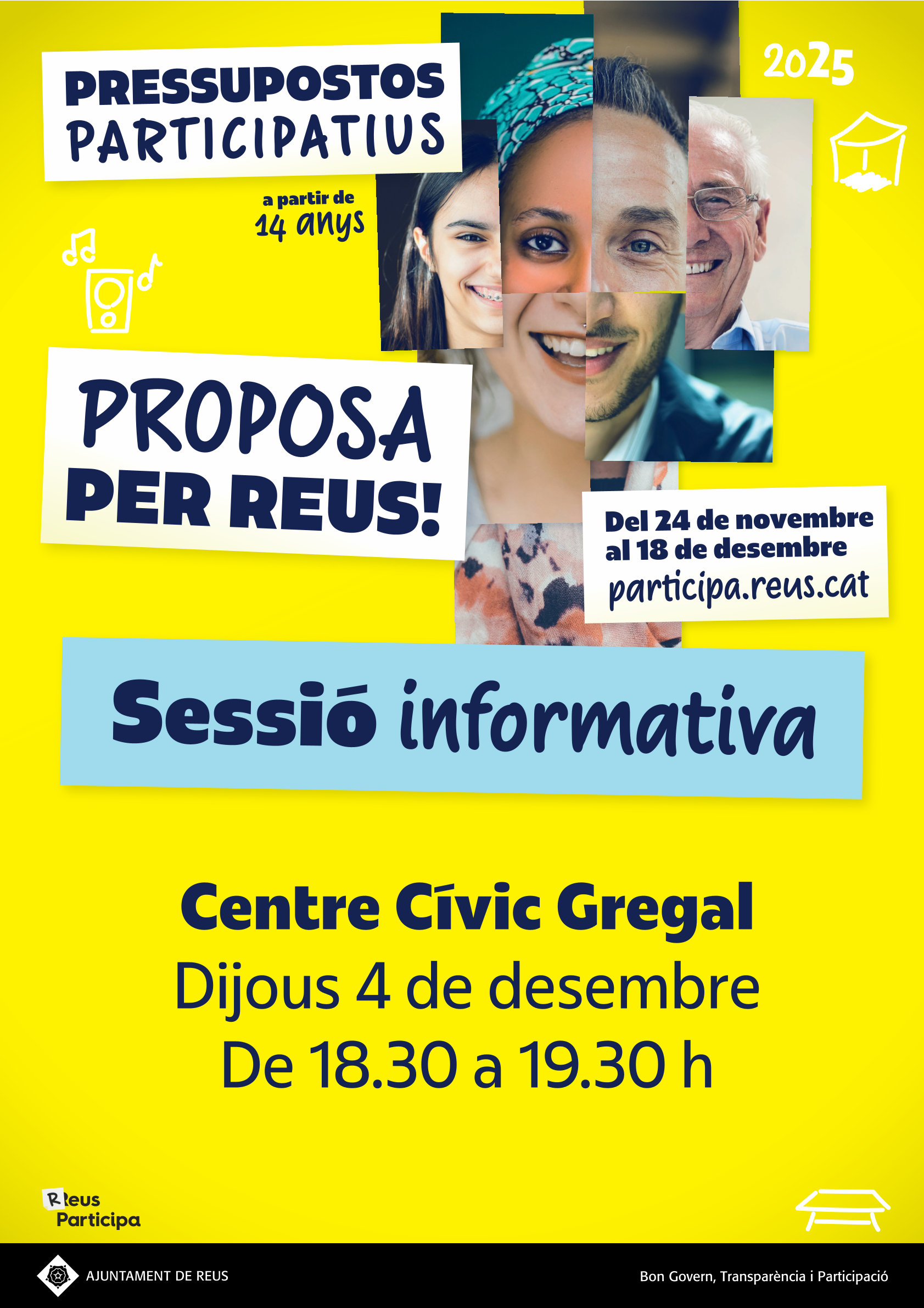 Sessió informativa dels Pressupostos Participatius 2025 al Centre Cívic Gregal E