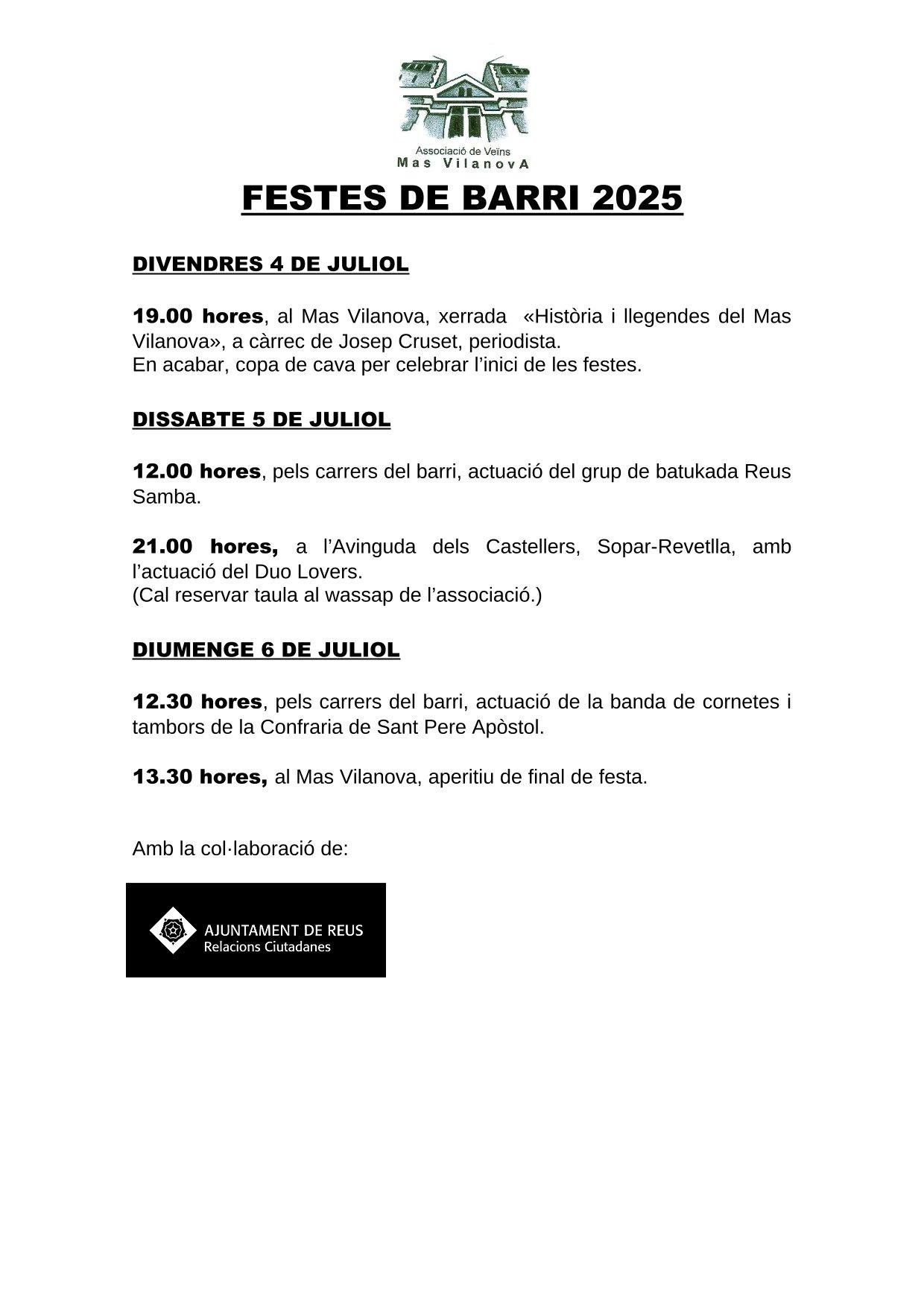 Festes del barri