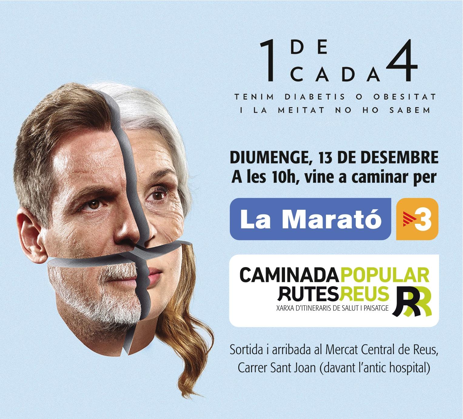 Caminada popular Rutes Reus solidària amb La Marató de TV3