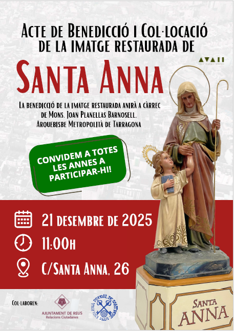Acte de Benedicció i Col·locació de la imatge restaurada de Santa AnnaE