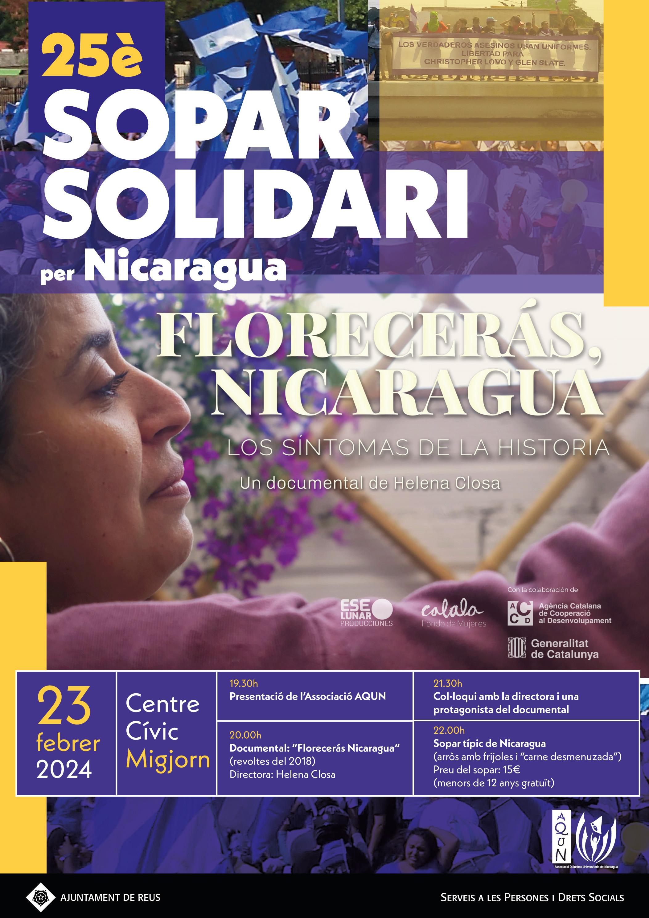 25è Sopar Solidari per Nicaragua