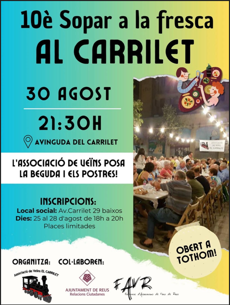 Sopar a la fresca al Carrilet