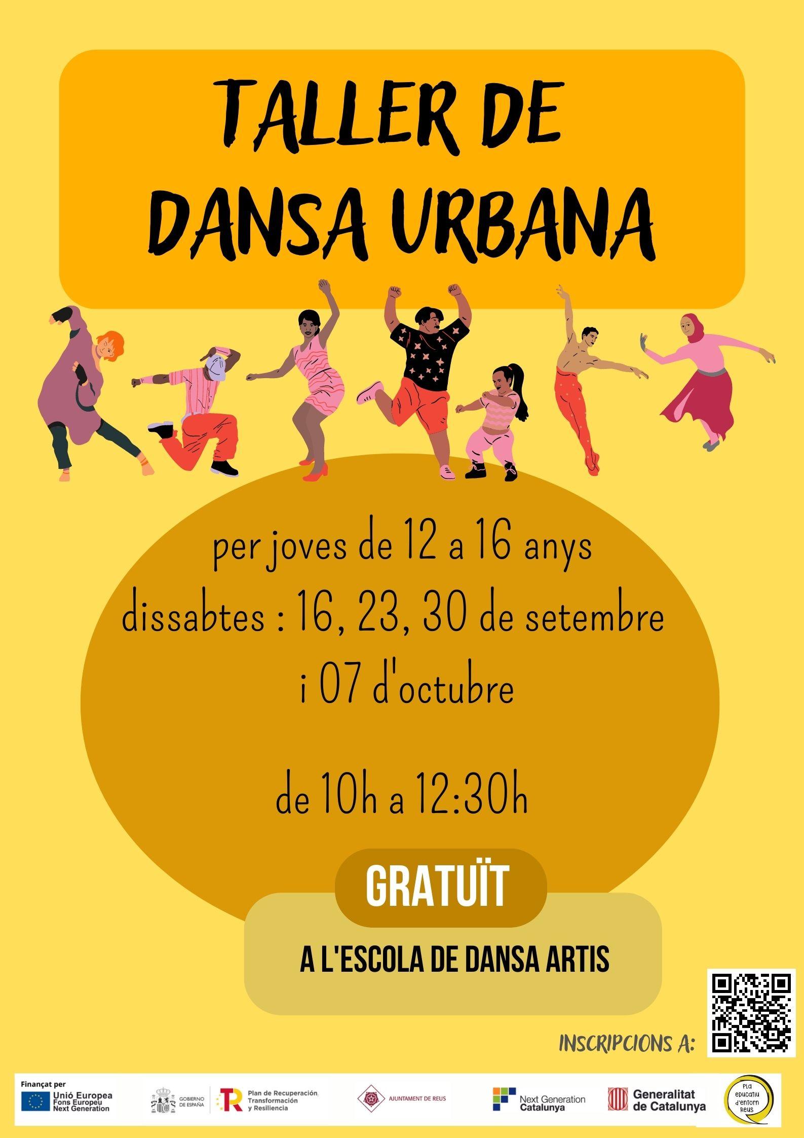Taller de dansa urbana per a joves de 12 a 16 anys