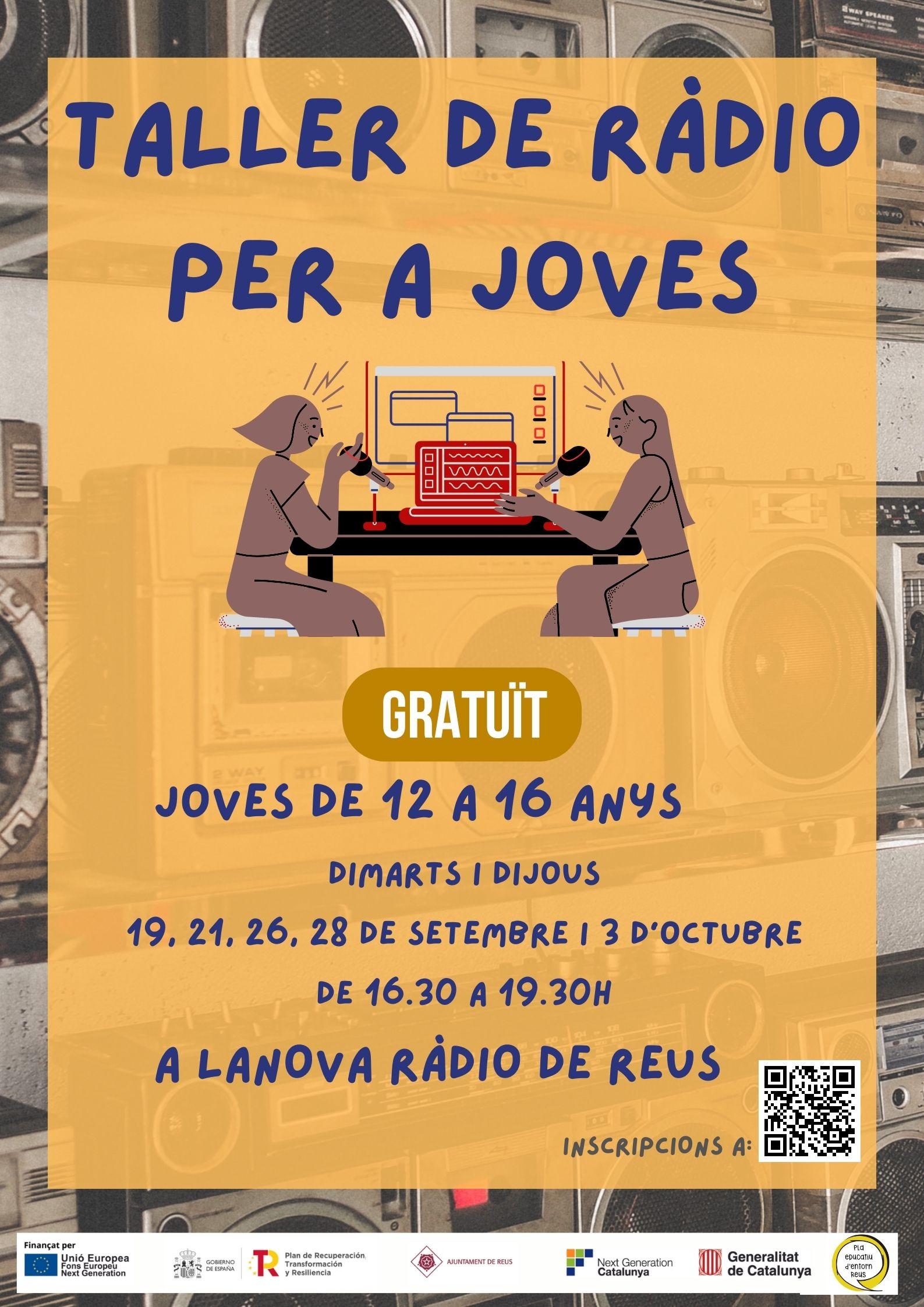 Taller de ràdio per a joves de 12 a 16 anysE