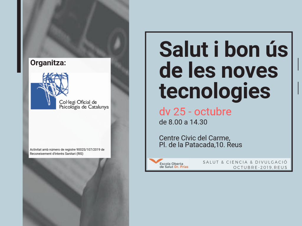 Salut i bon ús de les noves tecnologies