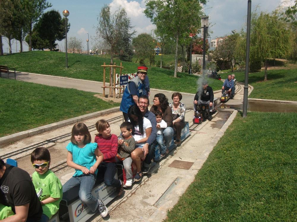 Viatges amb trenet al Parc del Ferrocarril