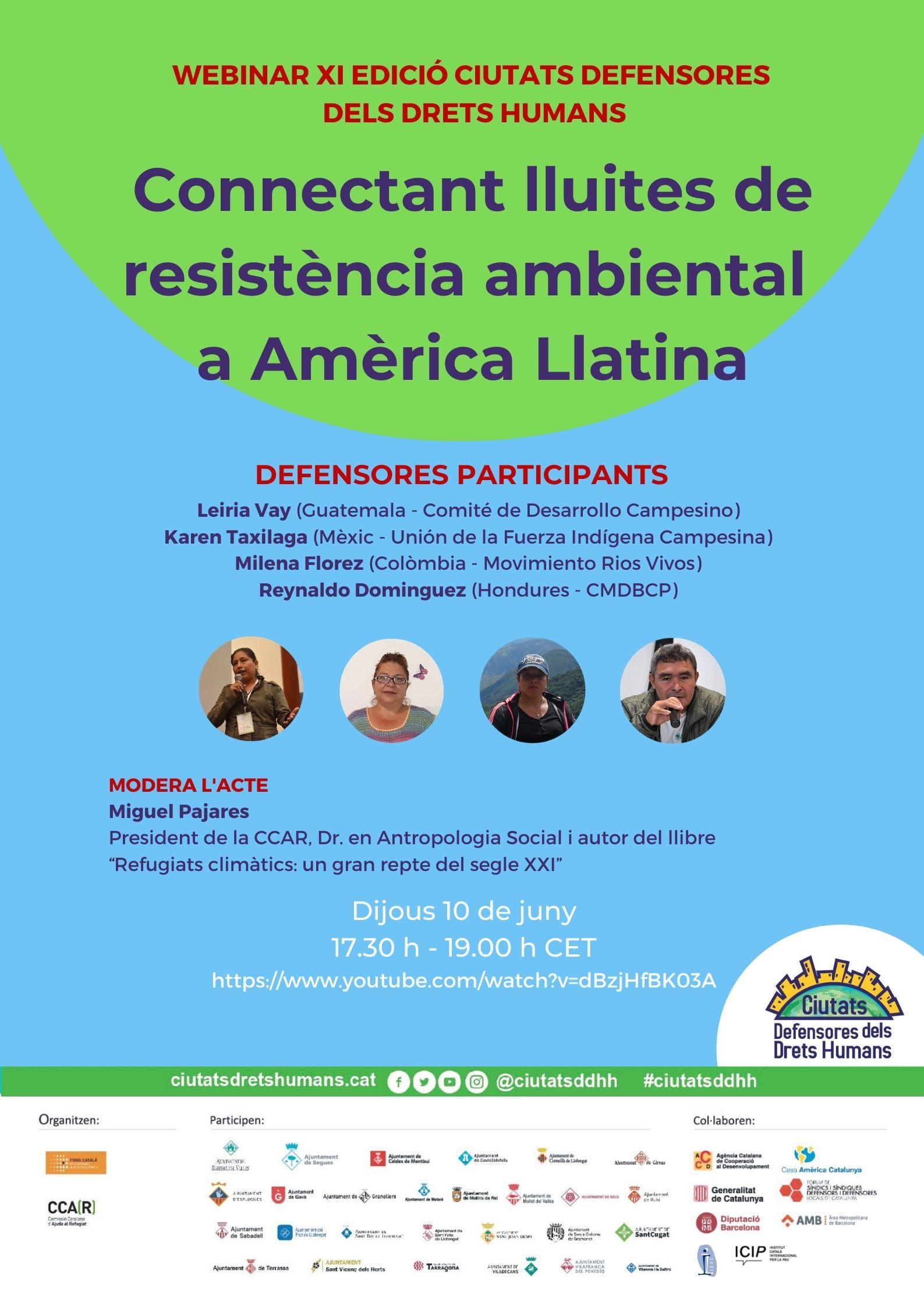 Seminari en línia “Connectant lluites de resistència ambiental a Amèrica Llatina”.