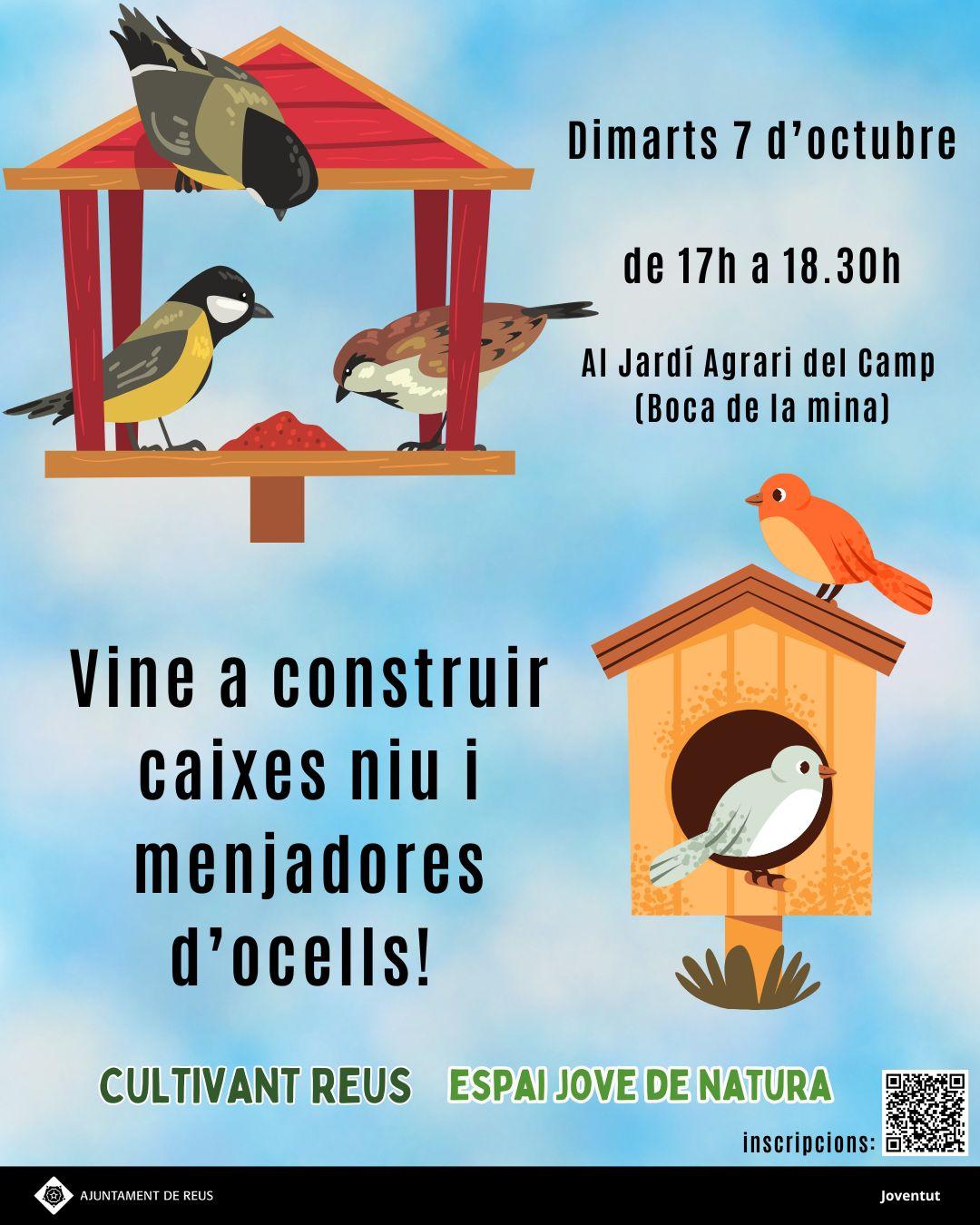 Taller de construcció de caixes niu i menjadores