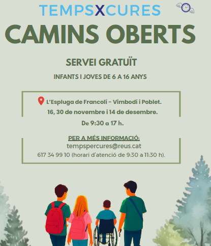 Camins oberts. Sortida  diumenge 16 de novembre 