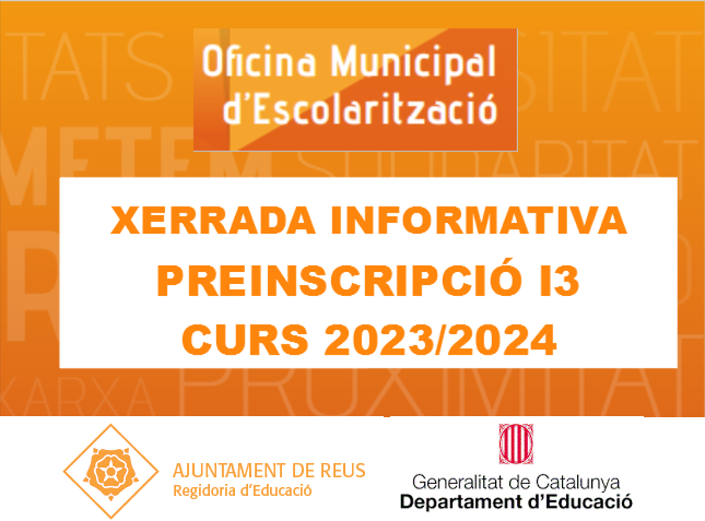 Xerrada preinscripció a I3 curs 23-24 