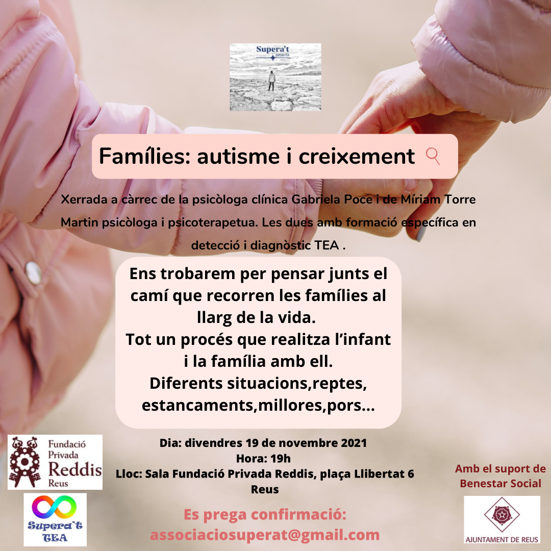 Xerrada col·loqui “Famílies: autisme i creixement”