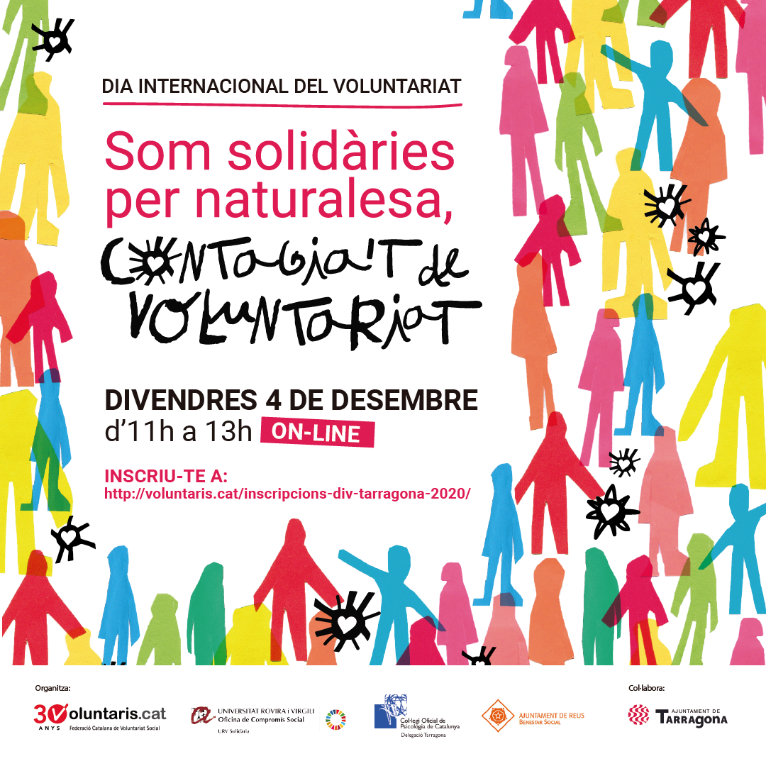 Acte en línia i interactiu amb motiu del Dia Internacional del Voluntariat