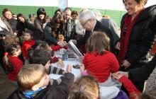 Acte de col·locació de la primera pedra de la nova Escola Reus 21. AJUNTAMENT DE REUS/CARLES FARGAS