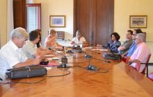 Foto de la reunió amb la delegació ucraniesa.