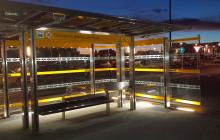 Reus Transport millora la parada de l'Hospital per protegir els viatgers del vent