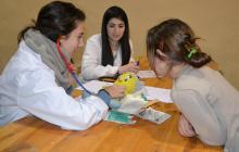 Un moment del taller Hospital dels Ossets de Peluix, aquest dilluns al matí a La Palma