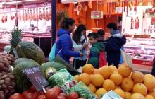 Imatge de la sessió de la 3ª Gimcana saludable realitzada al Mercat Central