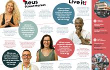 L'interior del tríptic de la nova campanya dels Marxants de Reus