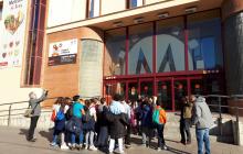 Foto d’arxiu, visites escoles al Mercat Central i al Mercat del Carrilet aquest 2019