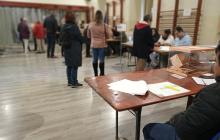 Imatge de la jornada d'eleccions generals 2019 a l'Institut Salvador Vilaseca