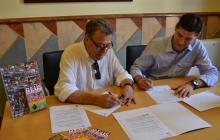 Signatura del conveni entre l'IMAC i l'empresa Borges S.A.