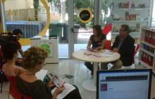 Joaquim Sorio durant la roda de premsa sobre la programació del Casal de Joves.