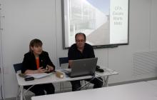La regidora Montserrat Duch durant l'acte de presentació de l'oferta formativa per al curs 2012-2013. .