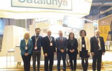 Imatge dels representants de l'Aliança Turística a la fira Fitur