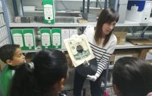 Visita dels nens i nenes de l'escola Rosa Sensat