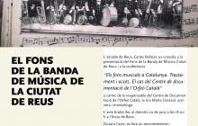 Cartell Presentació dels Fons de la Banda de Música de la Ciutat de Reus.