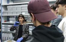 Visita del grup d'alumnes de la Casa d'Oficis
