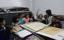 Visita a la sala dels pergamins