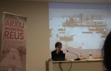 Eulàlia Jardí presentant la seva conferència 