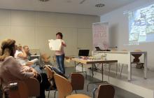 Montserrat Boada explica el suport pergamí