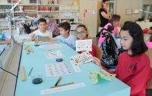 Alumnes de l'escola Rubió i Ors