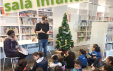 Conta contes a la biblioteca Pere Anguera