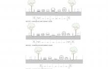 Secció projecte carril bici av. Sant Bernat Calbó