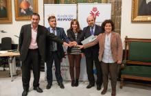 Imatge de la presentació de l'acord dels Special Olympics Reus 2016 amb Repsol