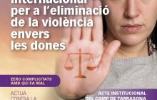 Cartell Dia Internacional Eliminació Violència envers les Dones Reus 2018