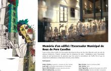 Cartell taula rodona sobre l'edifici de l'Escorxador