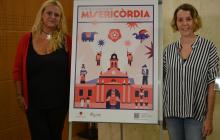 Imatge de la presentació del cartell de les Festes de Misericòrdia amb Montserrat Caelles i Marina Sans