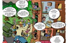 L’Ajuntament edita un cartell en format còmic per promoure la convivència a les comunitats de veïns de la ciutat